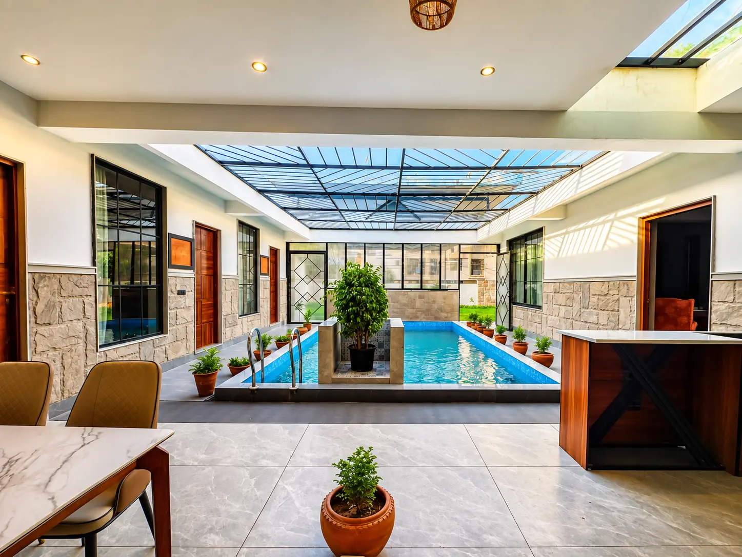 Aaranyam Farms 3-BHK Indoor Pool Villa Pet-Friendly villa
