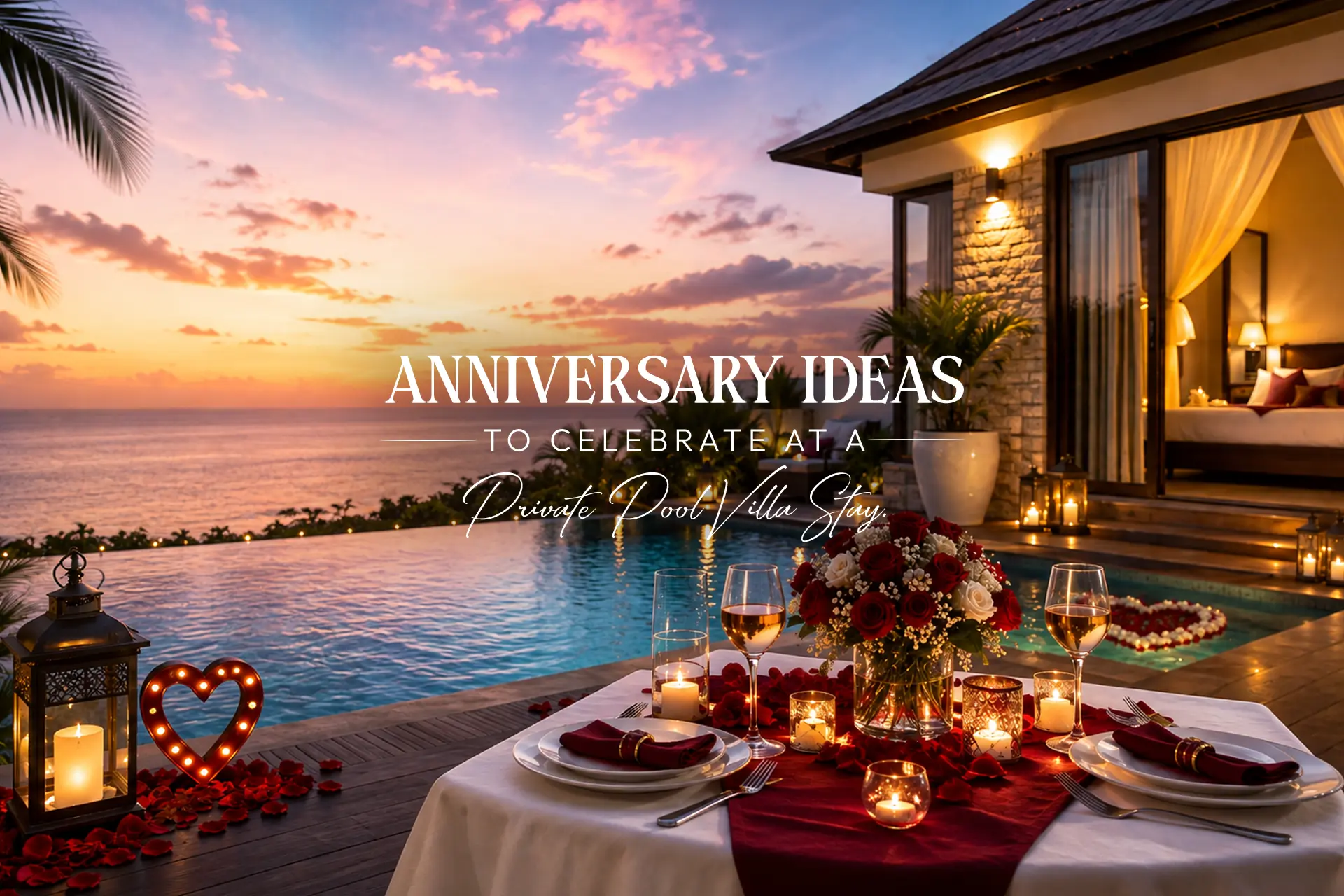 Anniversary Ideas to Celebrate at a Private Pool Villa Stay