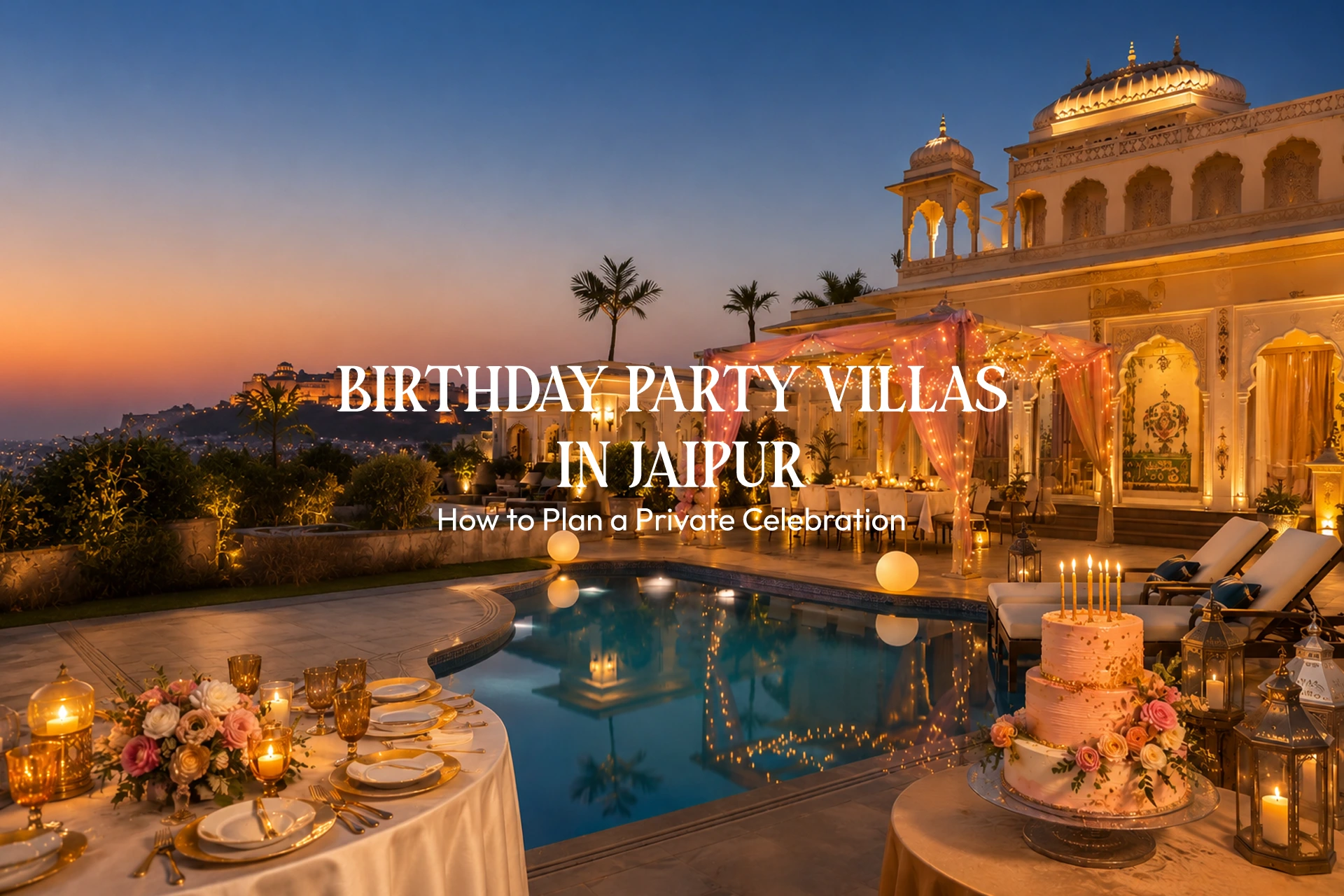 Birthday Party Villas in Jaipur How to Plan a Private Celebration