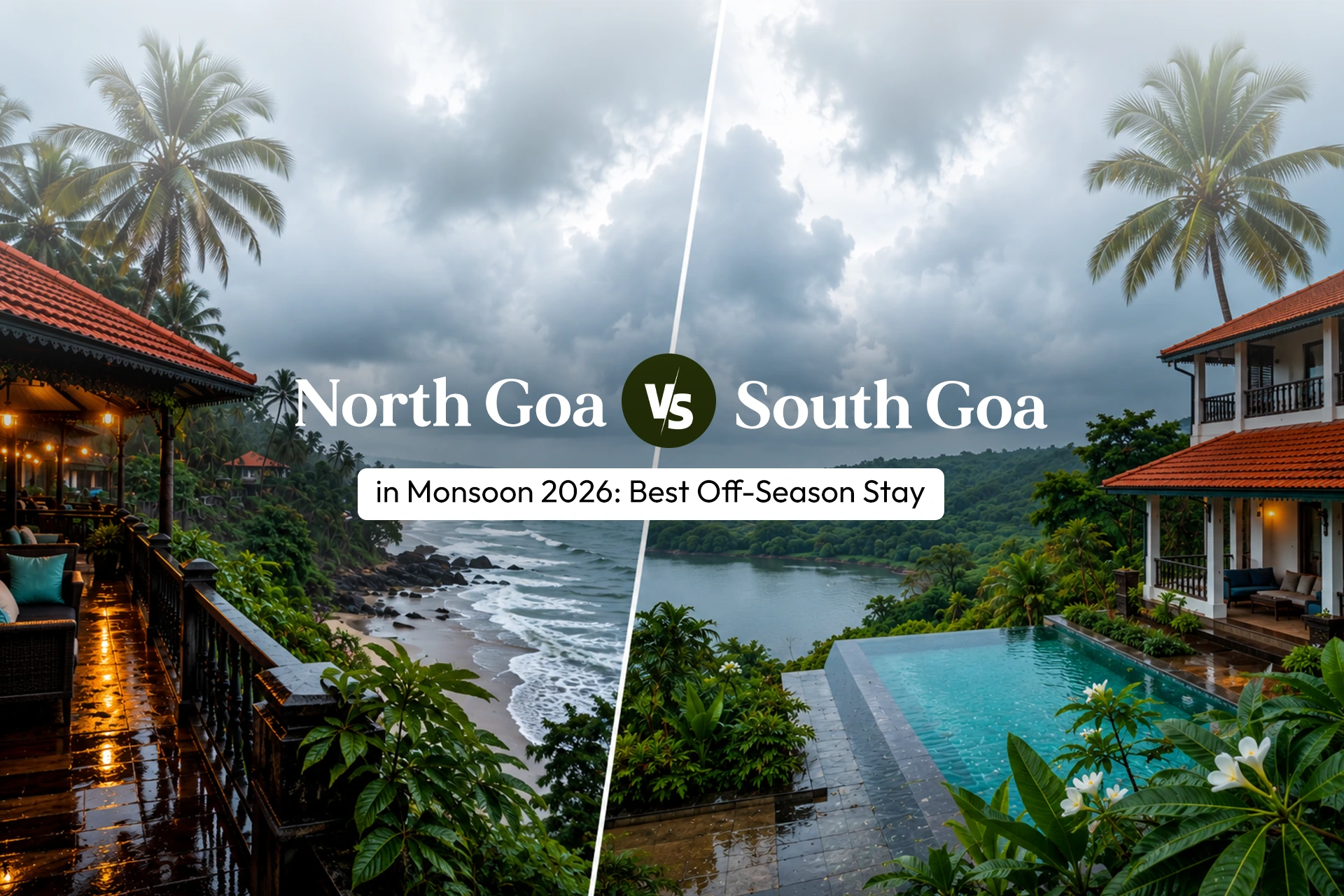 North Goa vs South Goa in Monsoon 2026: Best Off-Season Stay