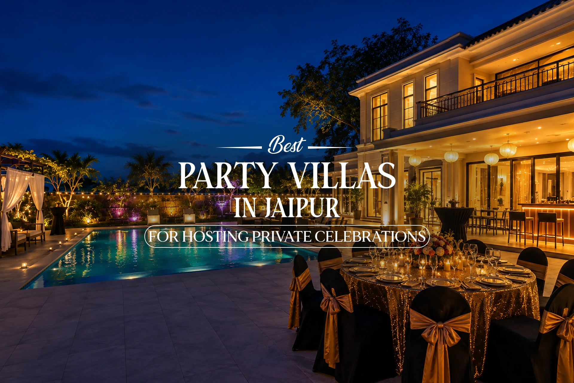 Best Party Villas in Jaipur for Hosting Private Celebrations